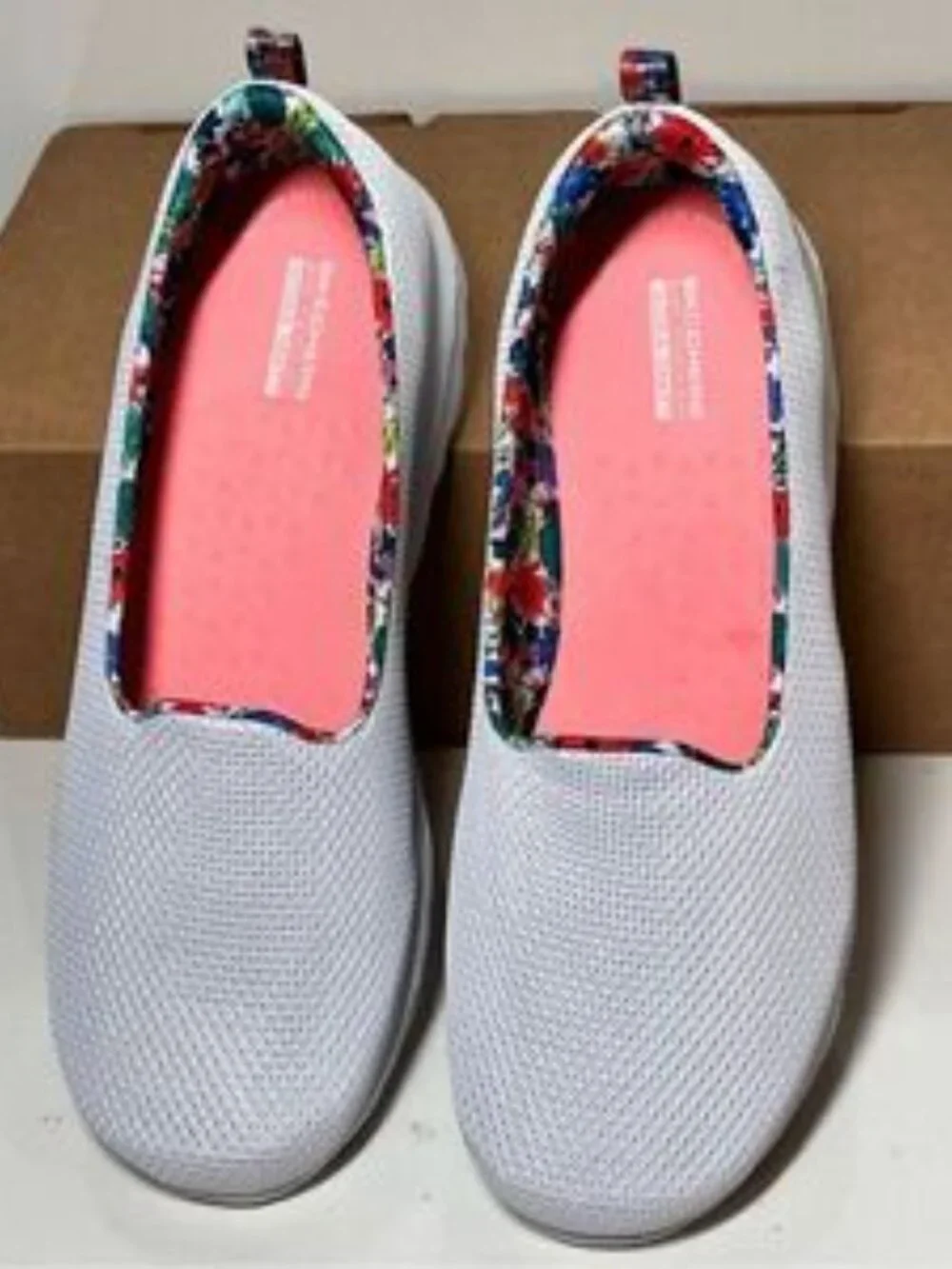 Skechers GOWalk Classic Vegan Summer Blossom Washable Slip-Ons